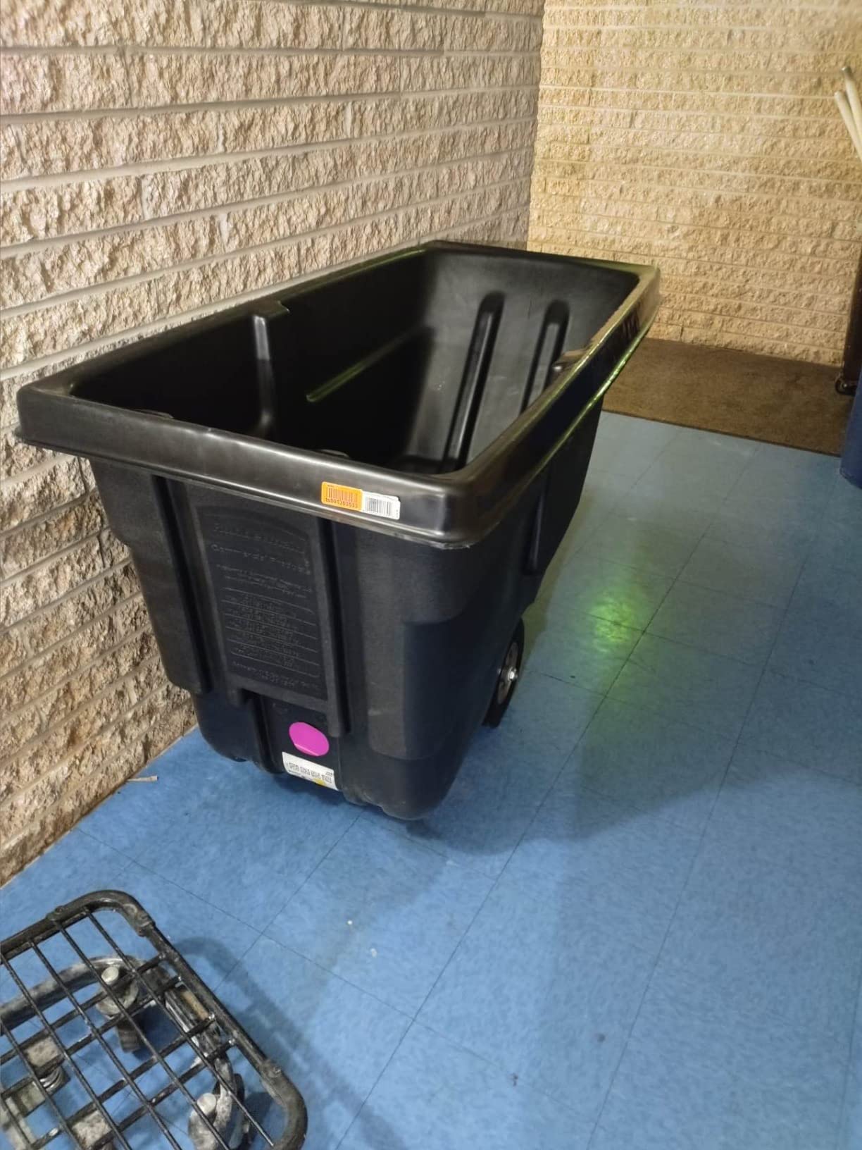 Rubbermaid Commercial Products Tilt Dump Truck/Trash Cart/Garbage Collection/Recycling, 1/2 Cubic Yard, Waste Collection, 1250 lbs capacity, Black, for Office/Warehouse/Facility Management customer photo 1