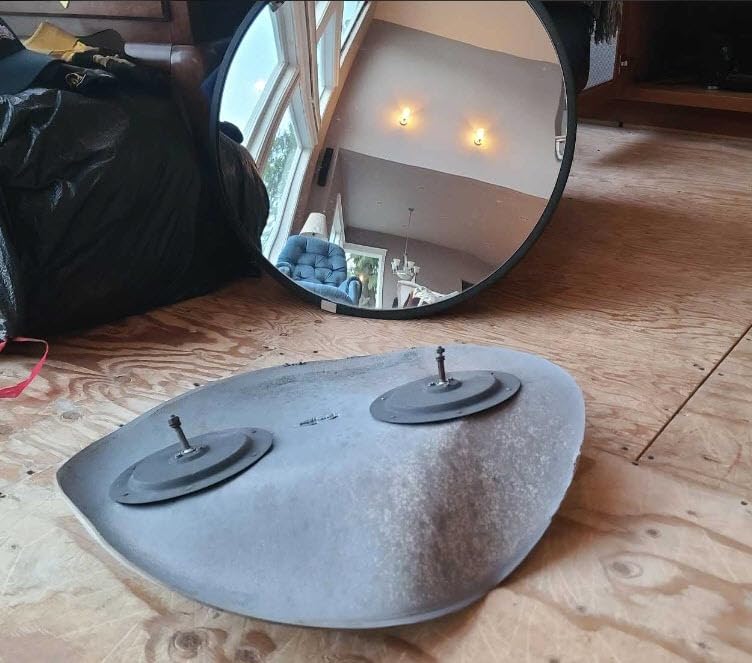 See All NO36 Circular Glass Heavy Duty Outdoor Convex Security Mirror, 36