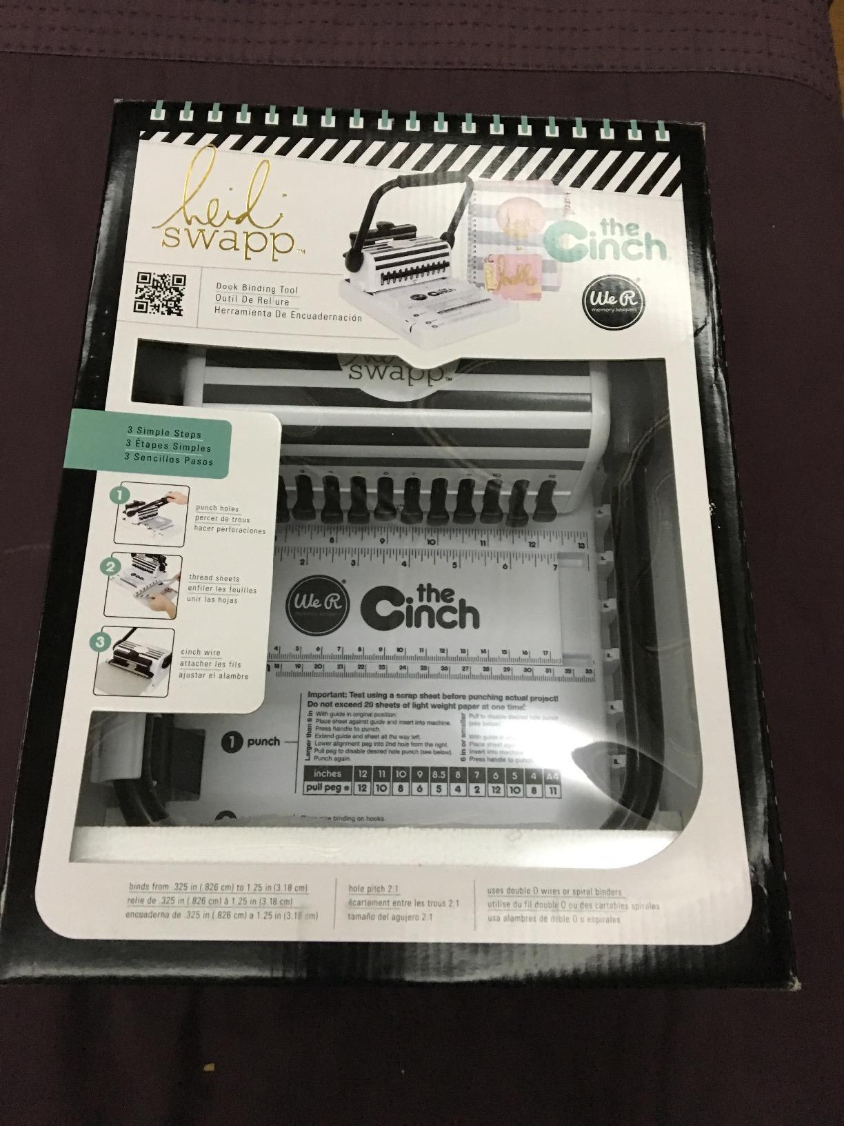 We R Memory Keepers Cinch Book Binding Machine Version 2, Mint, Easy to Use, Slide Ruler, Spiral Binding, Professional Books, Notebooks, Calendars customer photo 1