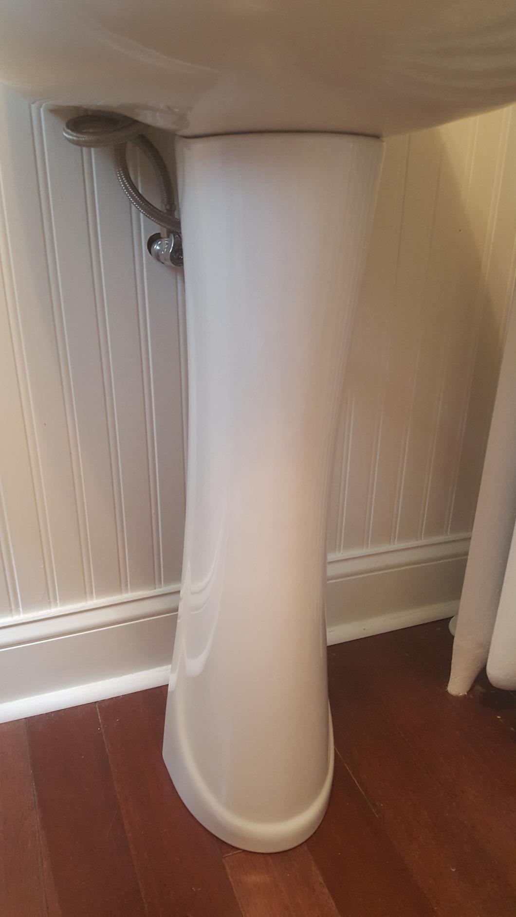 PROFLO PF1103 Bathroom Sink Pedestal Only for PF1131 - White customer photo 1