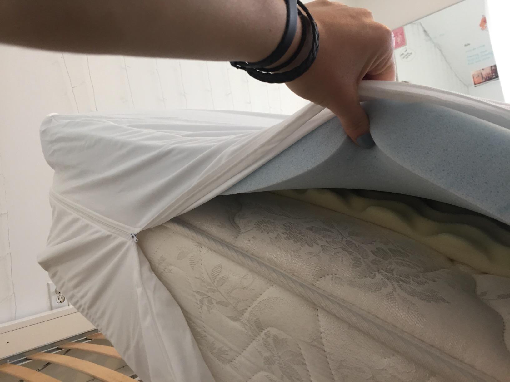 HOSPITOLOGY PRODUCTS Mattress Encasement - Zippered Bed Bug Dust Mite Proof Hypoallergenic - Sleep Defense System customer photo 1