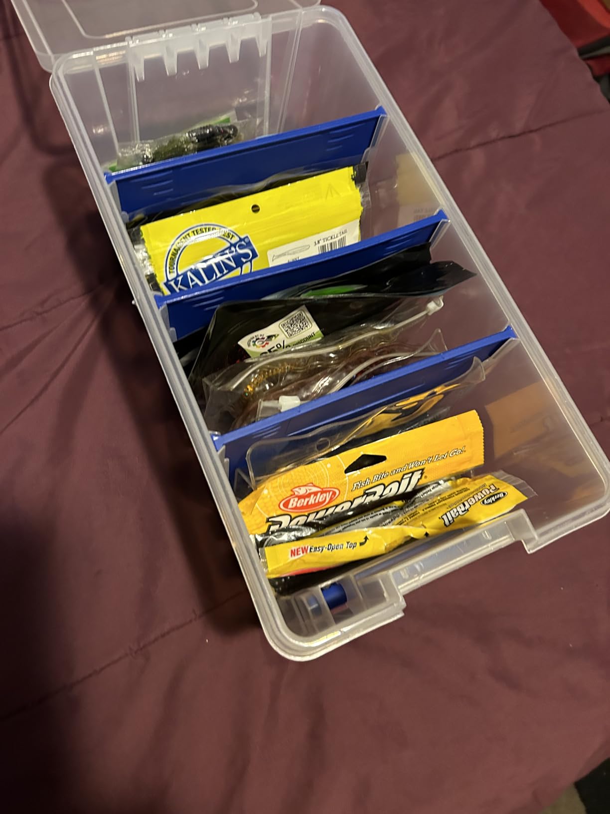 Flambeau Outdoors Super Half Satchel Soft Bait Organizer, Zerust, Clear customer photo 2