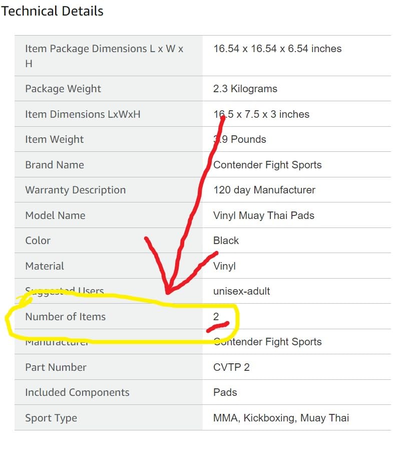 Contender Fight Sports MMA Muay Thai Pads (Pair) customer photo 2