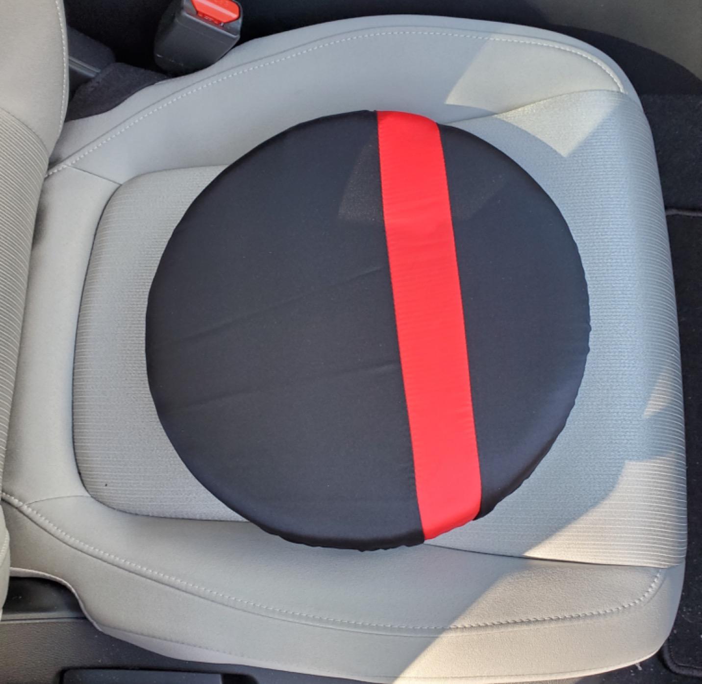 HealthSmart 360 Degree Swivel Seat Cushion, Chair Assist for Elderly, Swivel Seat Cushion for Car, Twisting Disc, Black, 15 Inches in Diameter customer photo 2