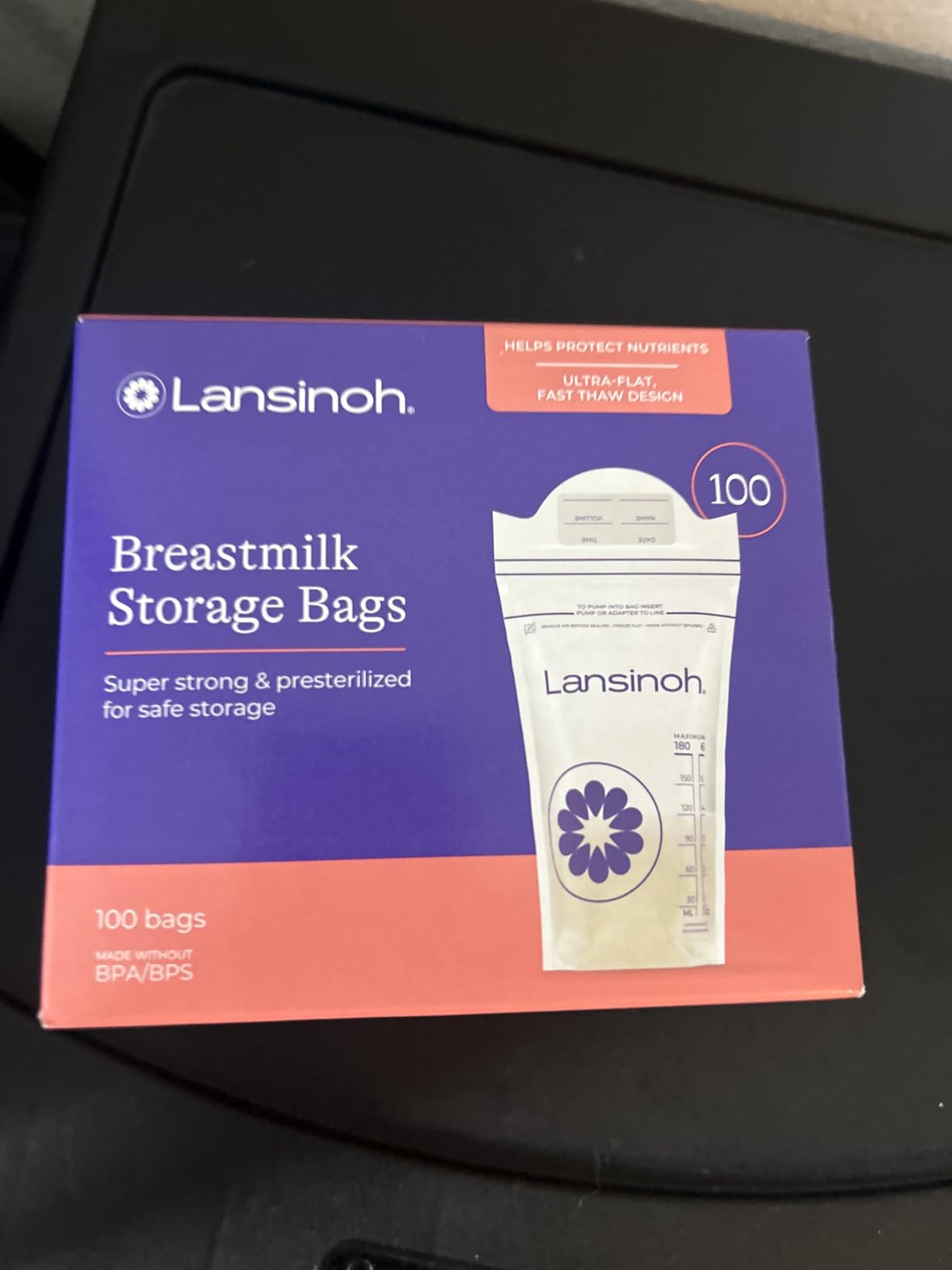 Lansinoh Breastmilk Storage Bags, 6 Ounce, 100 Count customer photo 1