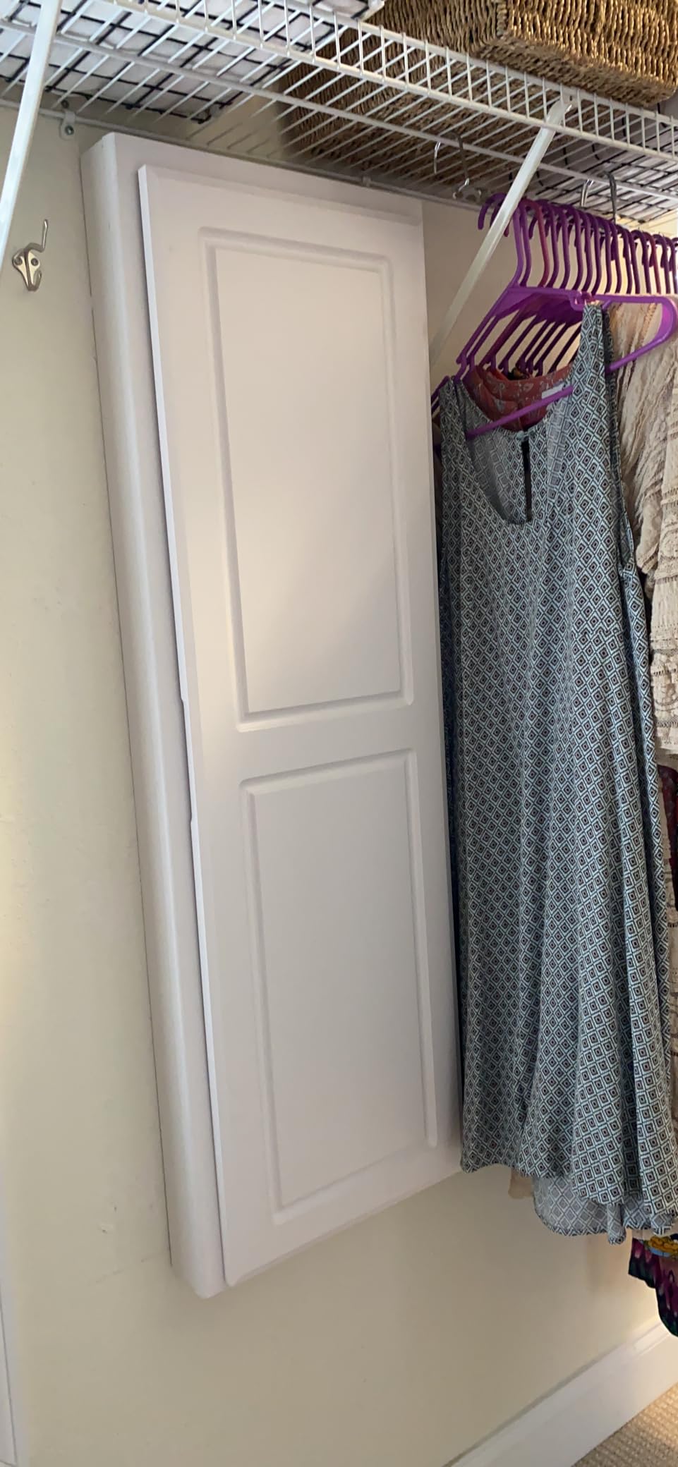 Household Essentials Stowaway in-Wall Ironing Board Finish: White customer photo 2