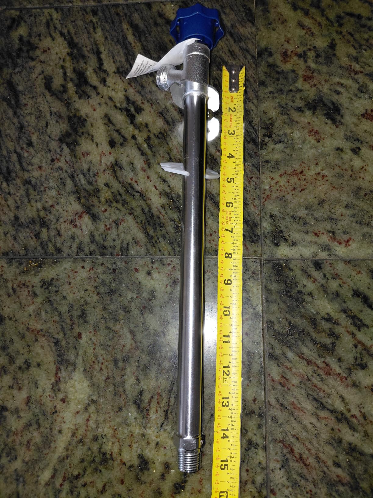 Eastman 4 Inch Frost Free Sillcock, 1/2 Inch MIP x 1/2 Inch Sweat, Blue, 80219 customer photo 2