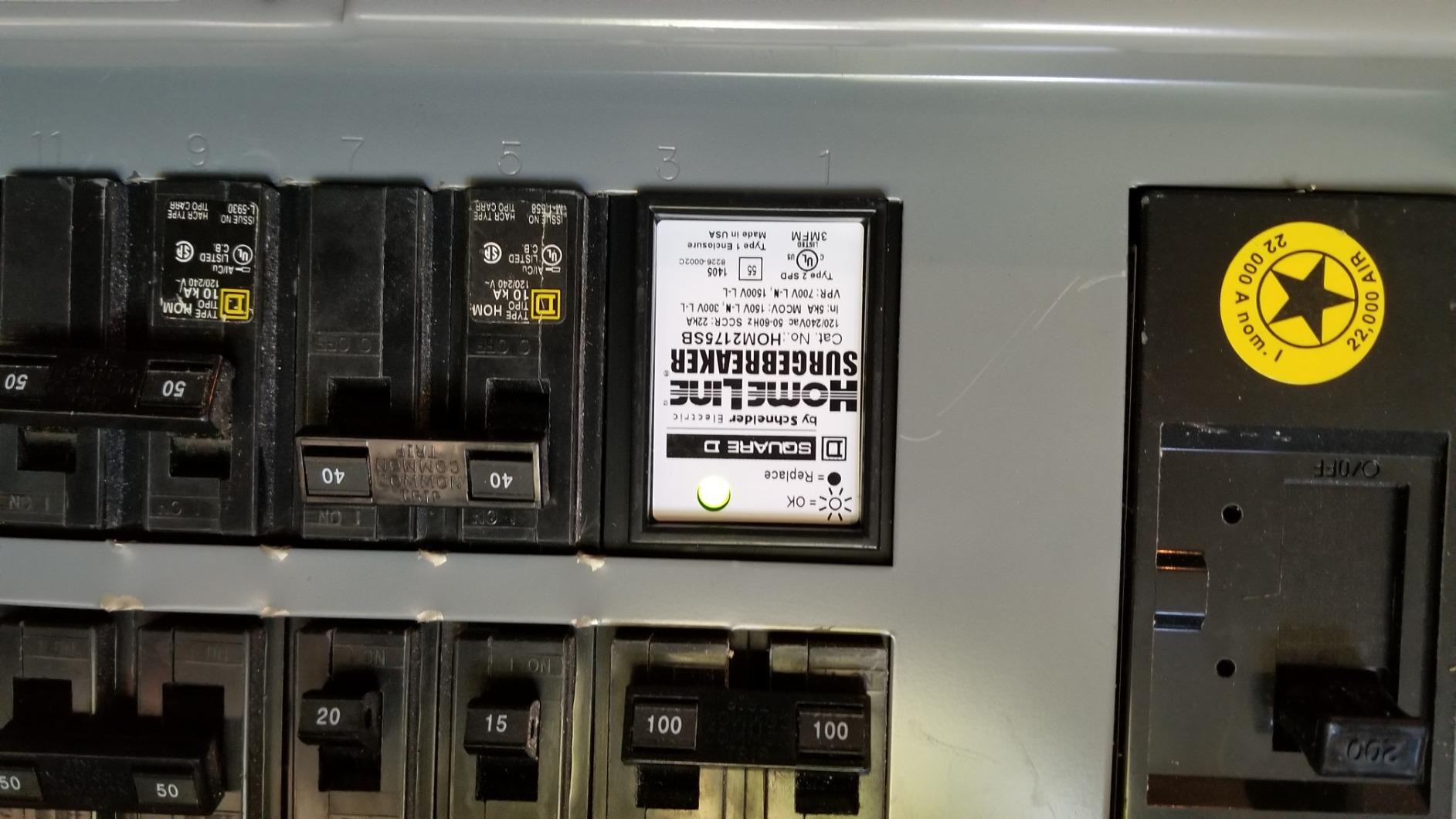 Square D by Schneider Electric HOM2175SB Homeline SurgeBreaker, Surge Protection Device, 25kA, 120/240V, 1-Phase, 3-Wire customer photo 2