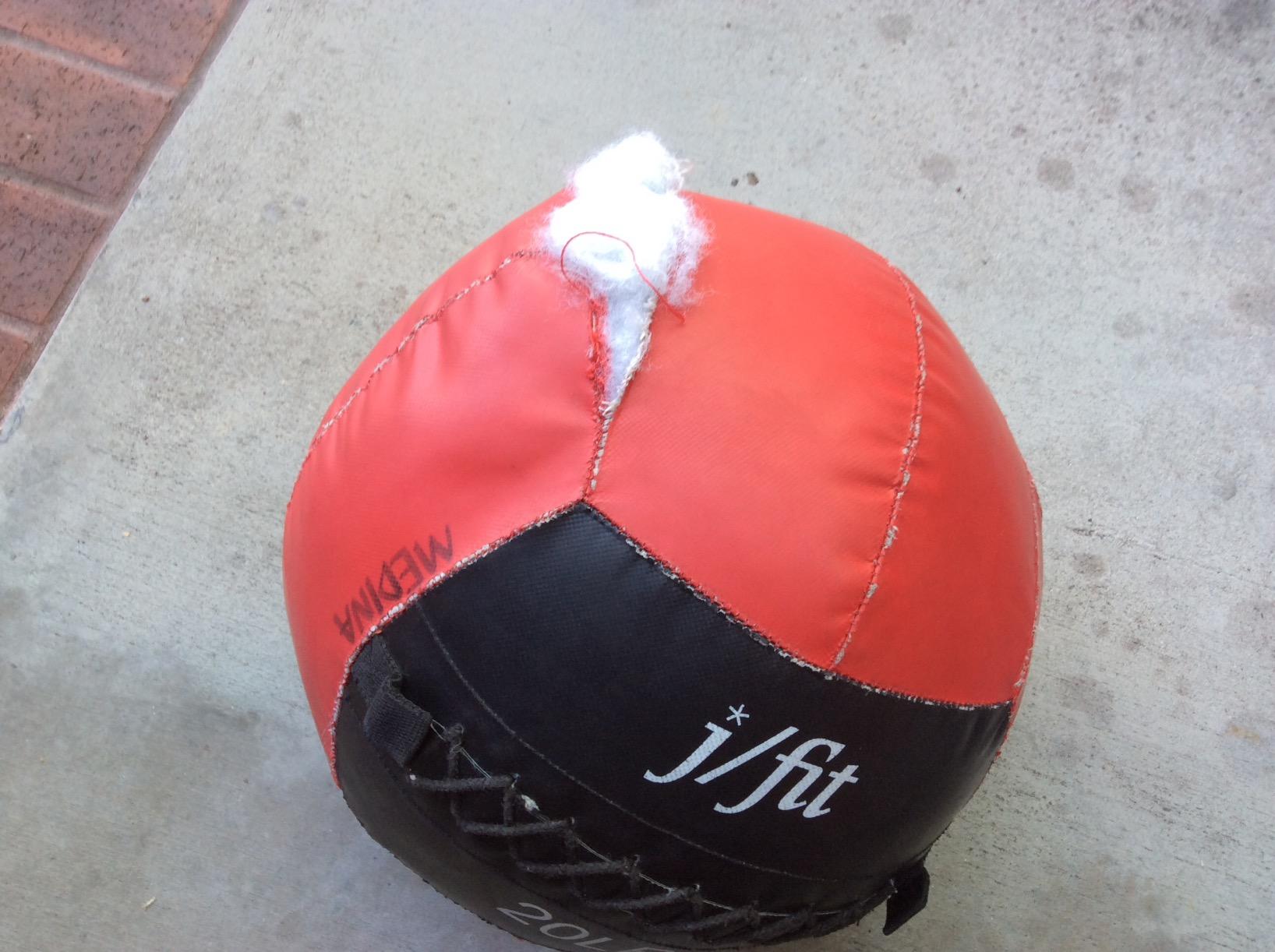 JFit Wall Ball – Premium Soft Weighted Exercise Ball for Strength, Conditioning, Gym & Home Workouts, 4-30 LB customer photo 2