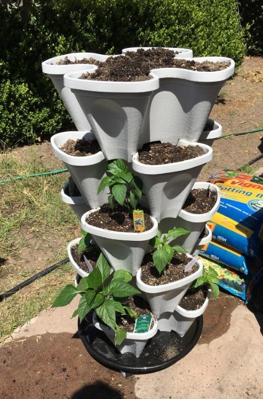 Mr. Stacky 5 Tiered Vertical Gardening Planter, Indoor & Outdoor customer photo 2