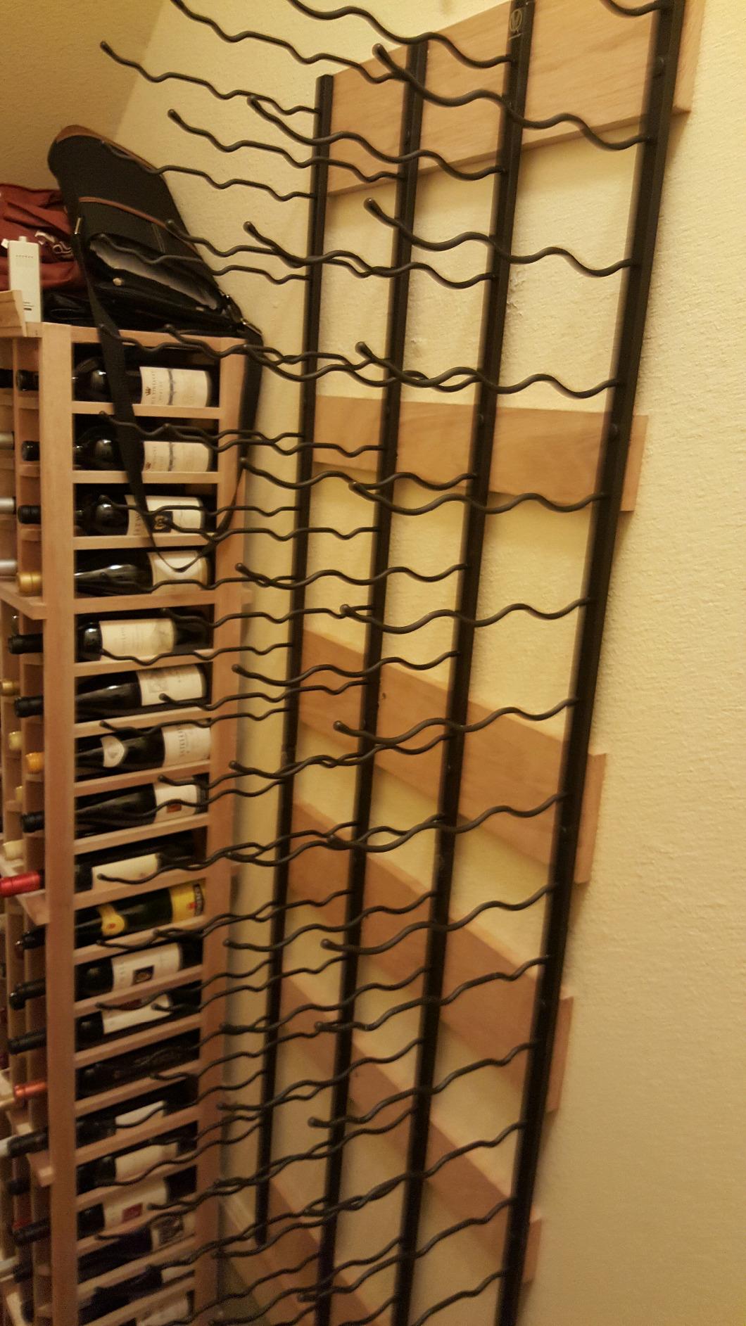 VintageView W Series Pro Wine Rack 3 - Triple Depth, Metal Wall Mounted Wine Rack - Modern, Easy Access Wine Storage - Space Saving Wine Rack with 27 Bottle Storage Capacity - (Matte Black) customer photo 2