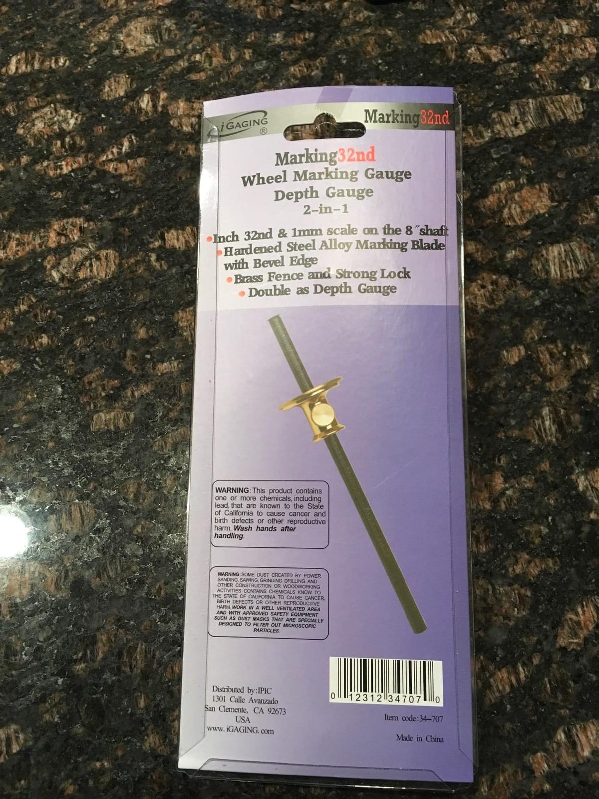 iGaging Wheel Marking Gauge with 1/32nd & 1mm scale customer photo 1