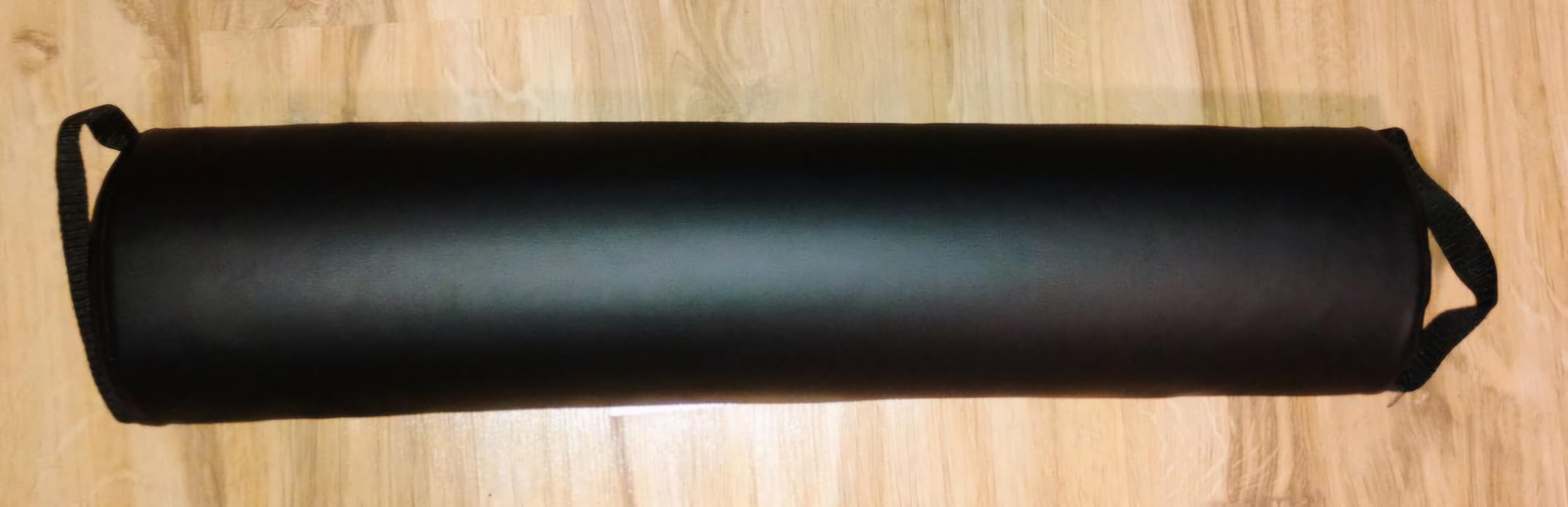 ForPro Full Round Bolster Pillow, Black, Oil and Stain-Resistant, for Massage and Yoga, 6