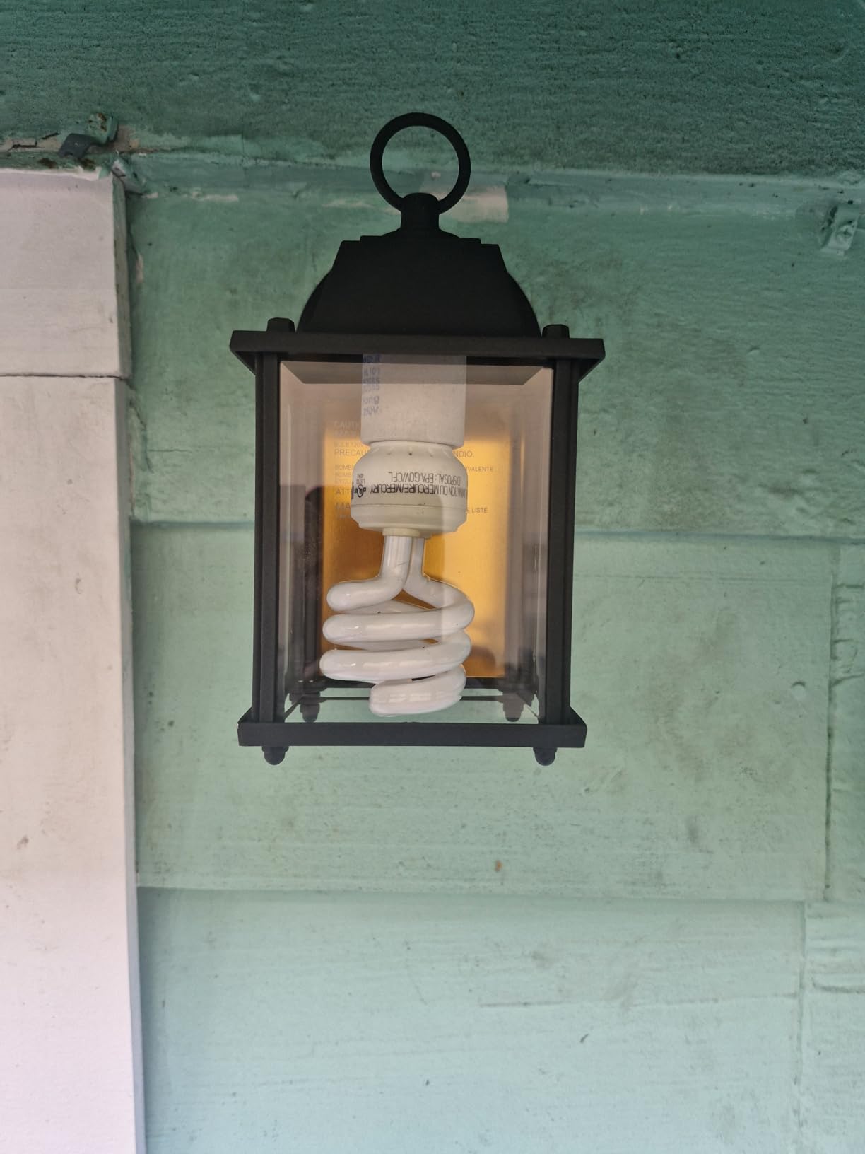 DESIGNERS FOUNTAIN Preston Outdoor Light Fixture, 8 Inch Exterior Wall Lantern Sconce for Front Door, Patio and Porch, Black, 1161-BK customer photo 1