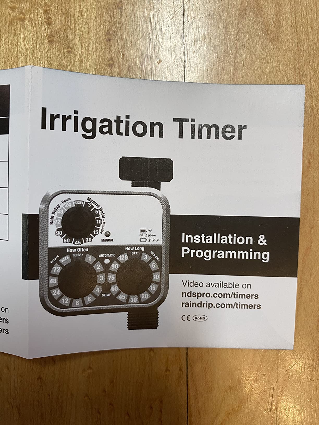 Raindrip R675CT Analog 3-Dial Water, Sprinkler Timer with Rain Delay for Drip Irrigation, Garden, Self-Watering customer photo 1