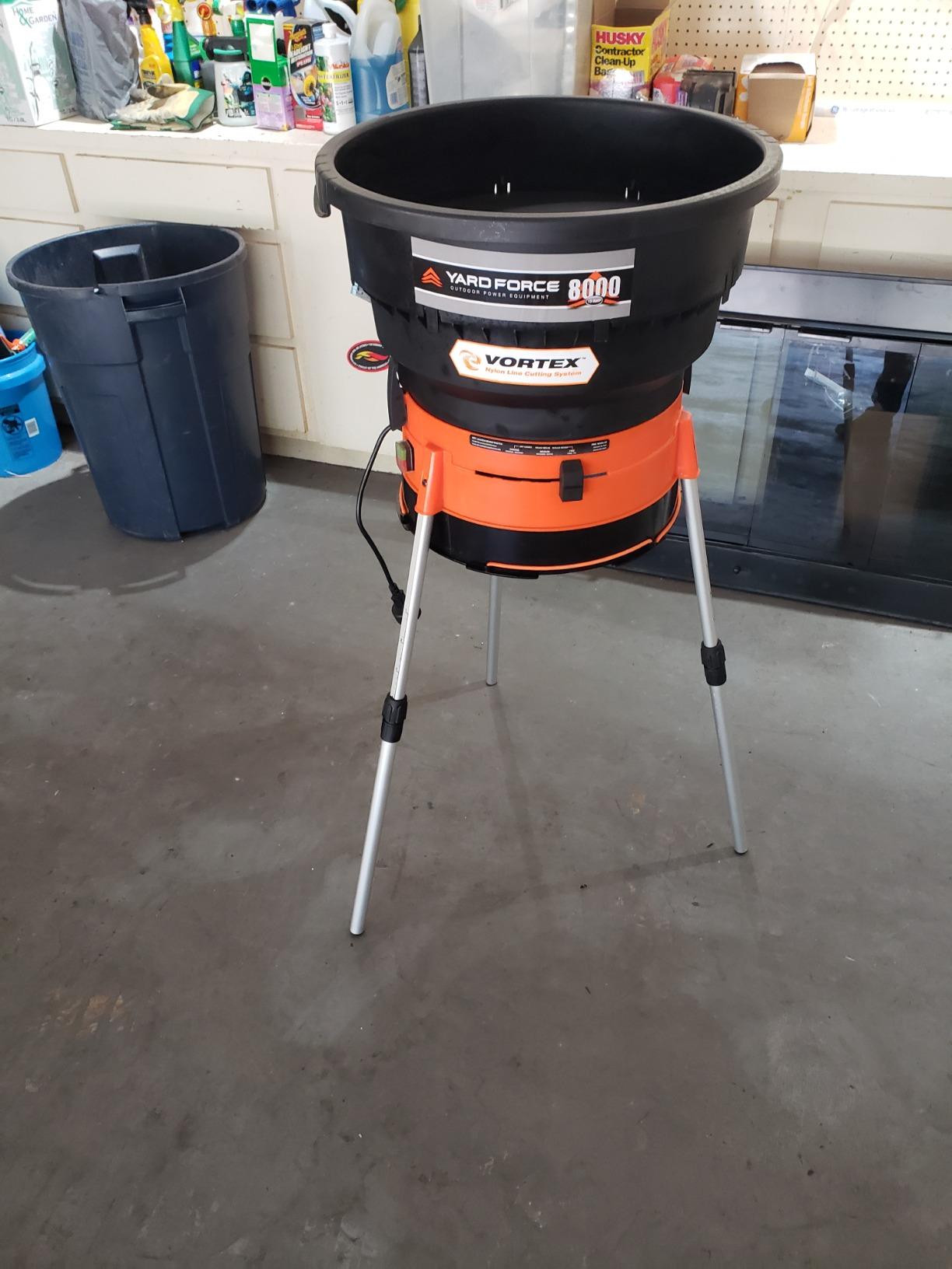 Yard Force YF8000LS Electric Leaf Mulcher/Shredder with Bonus Accessory Kit, One Size, Black/Orange customer photo 2