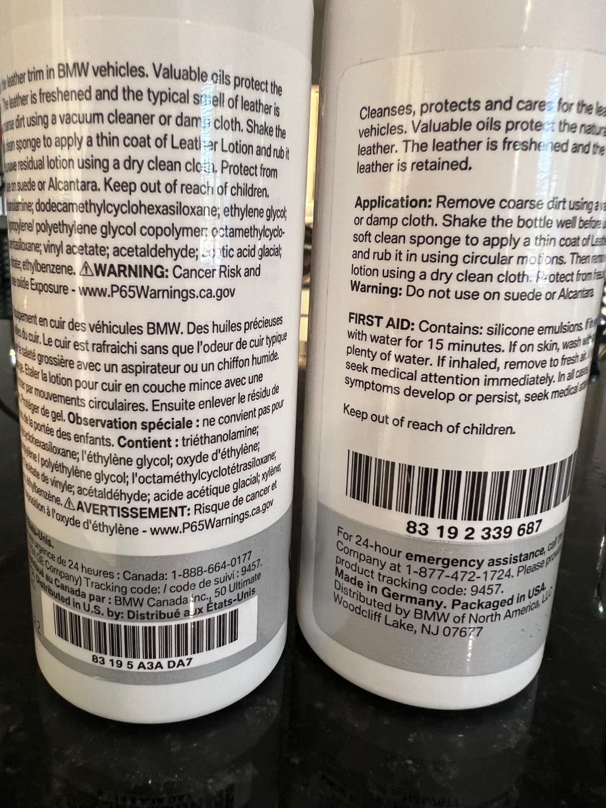 BMW Leather Care Set with UV Protection. customer photo 1