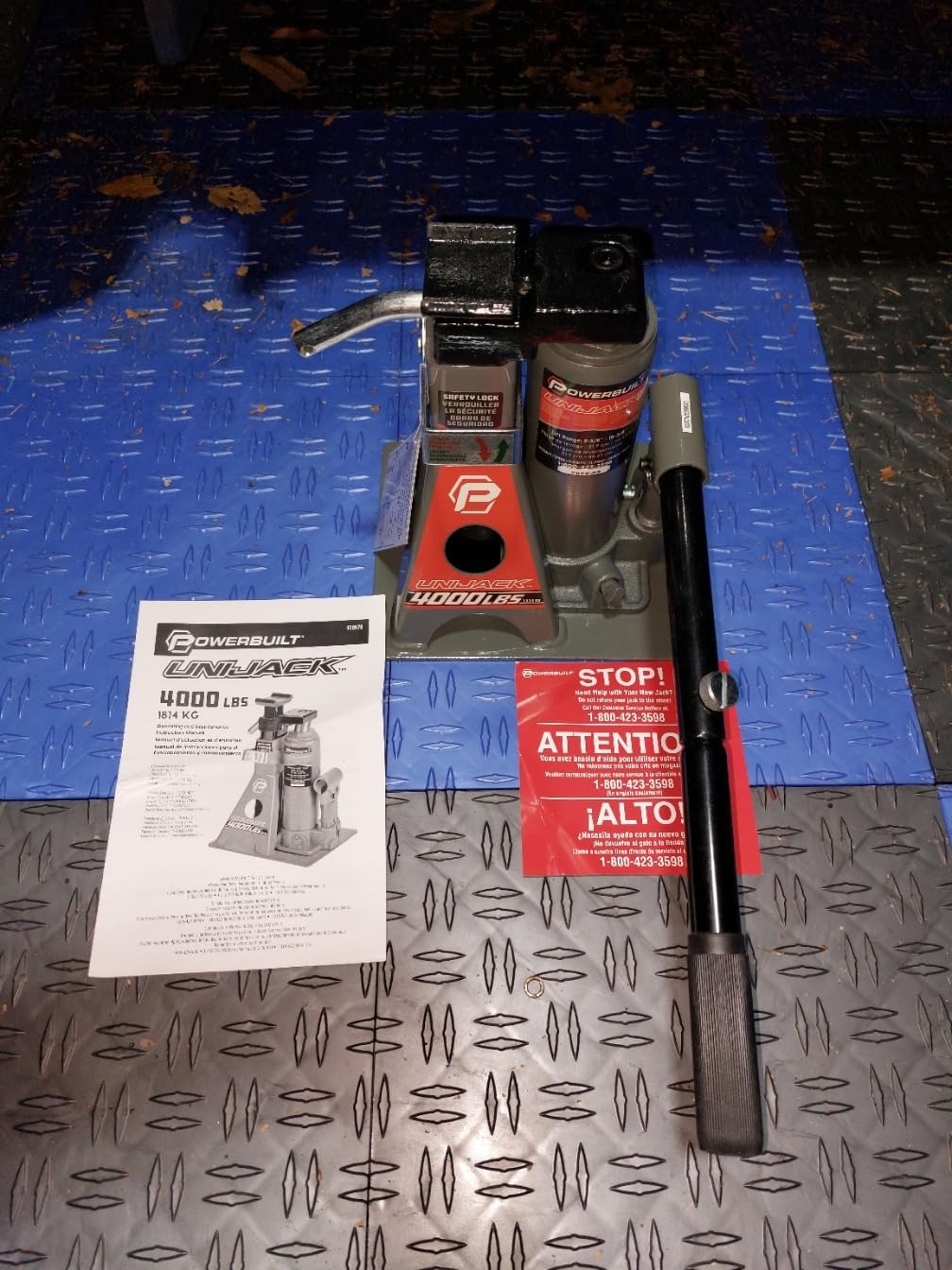 Powerbuilt 2 Ton UniJack Combination Hydraulic Bottle Jack / Jackstand in 1 Unit, Compact, Portable, Wide Base, for Unibody Sedans, CUVs, SUVs, Cars, - 620470 customer photo 1