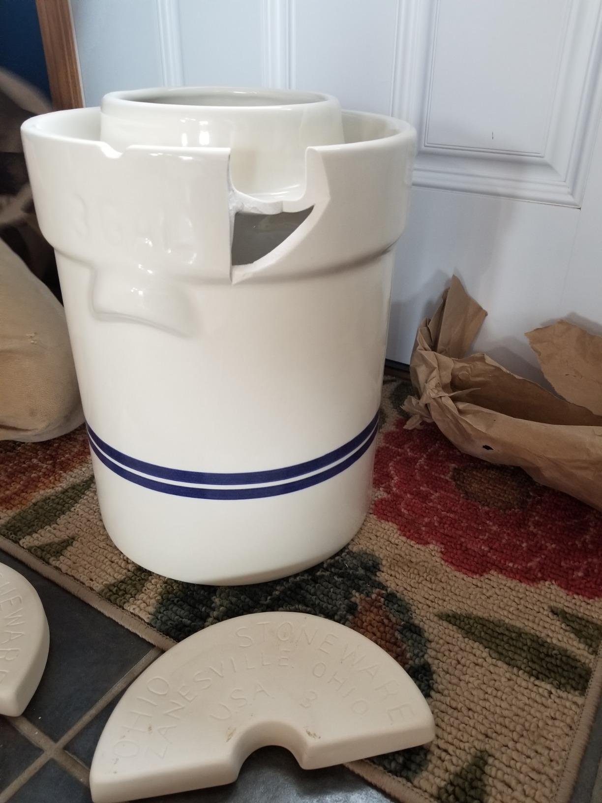 Ohio Stoneware 3 Gallon Fermentation/Preserving Crock Set - Great for Pickling and Sauerkraut customer photo 1