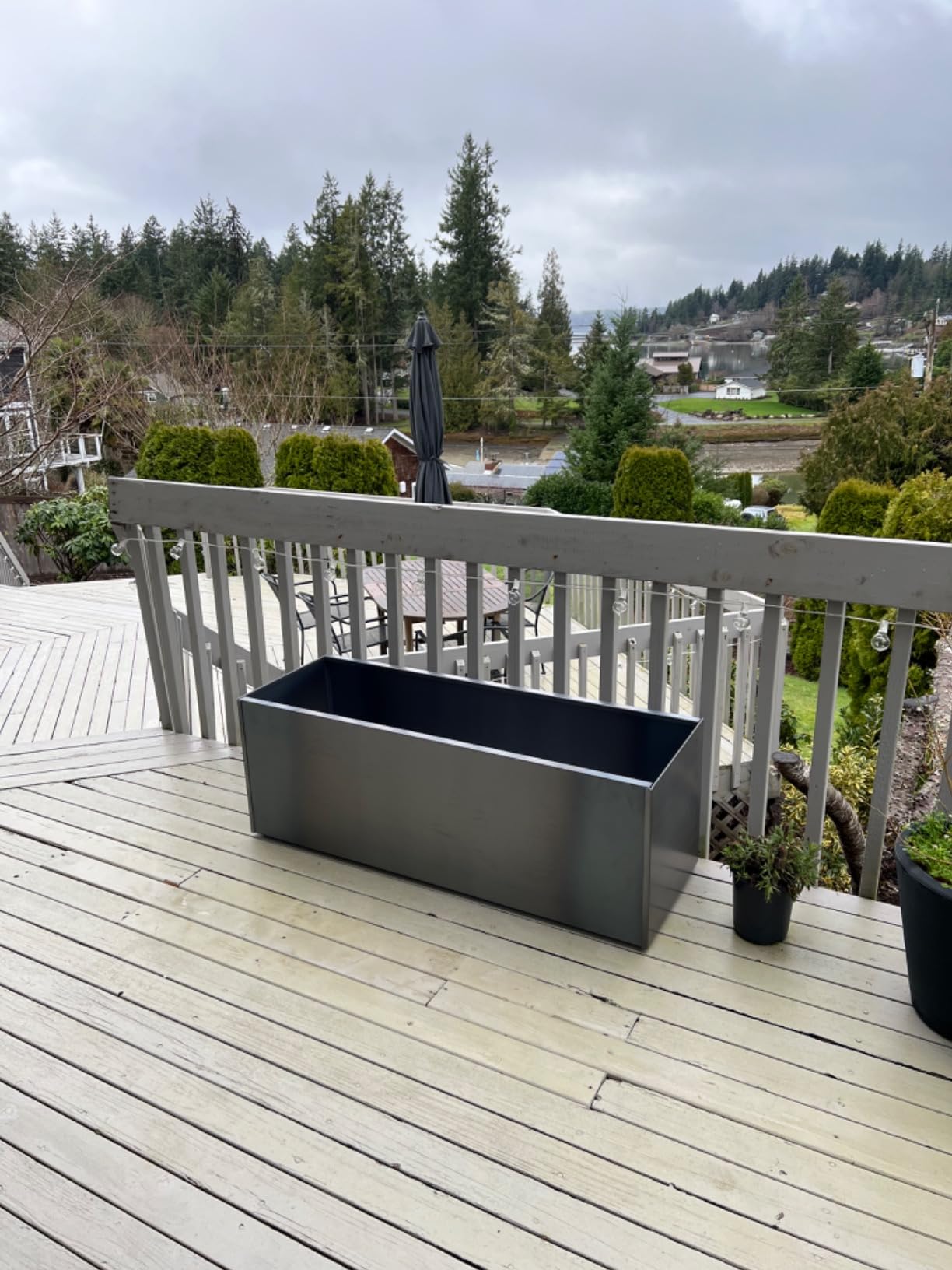 Nice Planter Corten Steel Trough Planter, 16
