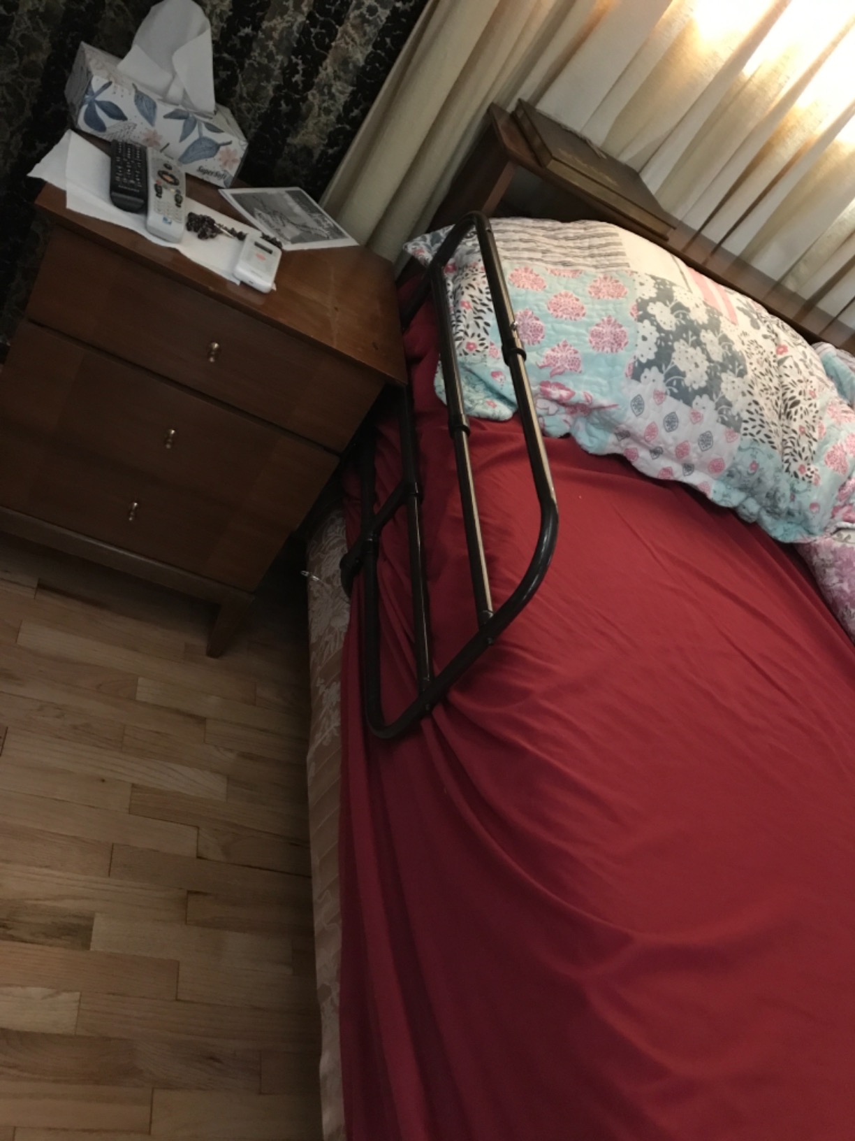 Able Life Bedside Extend-A-Rail, Adjustable Senior Bed Safety Railing and Stand Assist Grab Bar, Extendable Guardrail for Seniors and Elderly Adults, ASTM Safety Approved Bedrail customer photo 1
