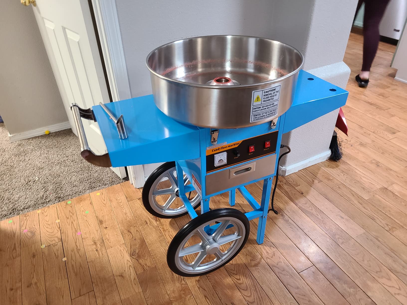 VIVO Pink 1030W Electric Cotton Candy Machine Cart, CANDY-V002 customer photo 1