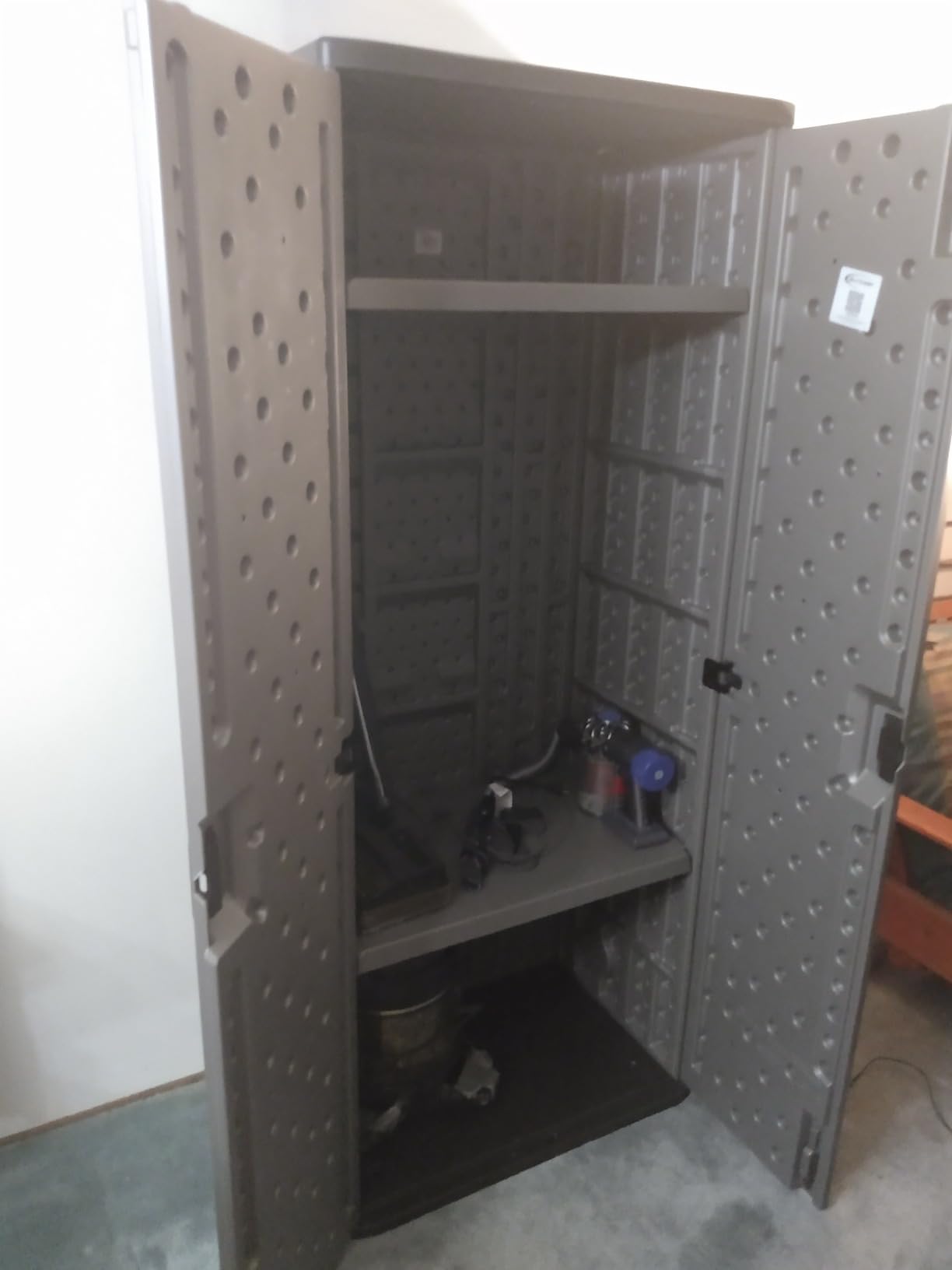 Suncast Tall Storage Cabinet for Garage Organization - 72