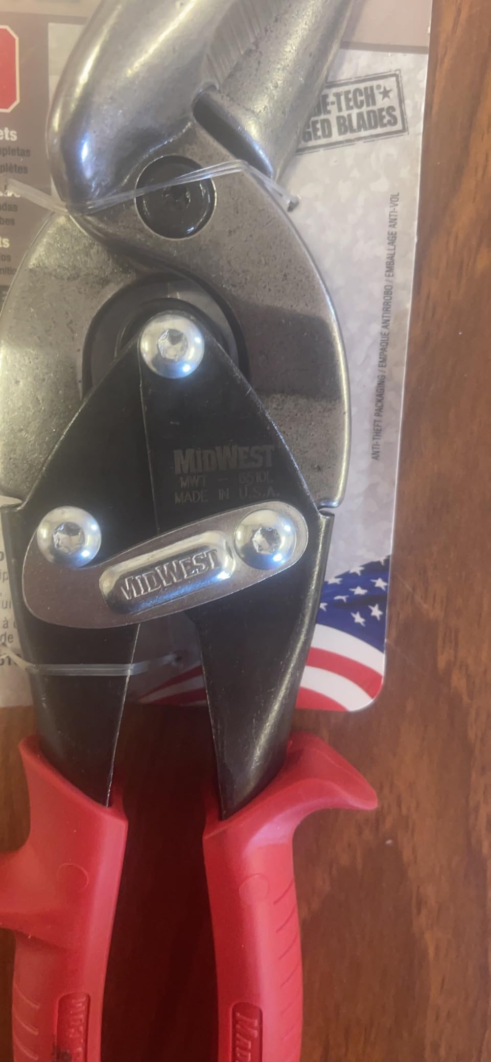 MIDWEST Special Hardness Aviation Snip - Left Cut Offset Stainless Steel Cutting Shears, Made in the USA - MWT-SS6510L customer photo 1