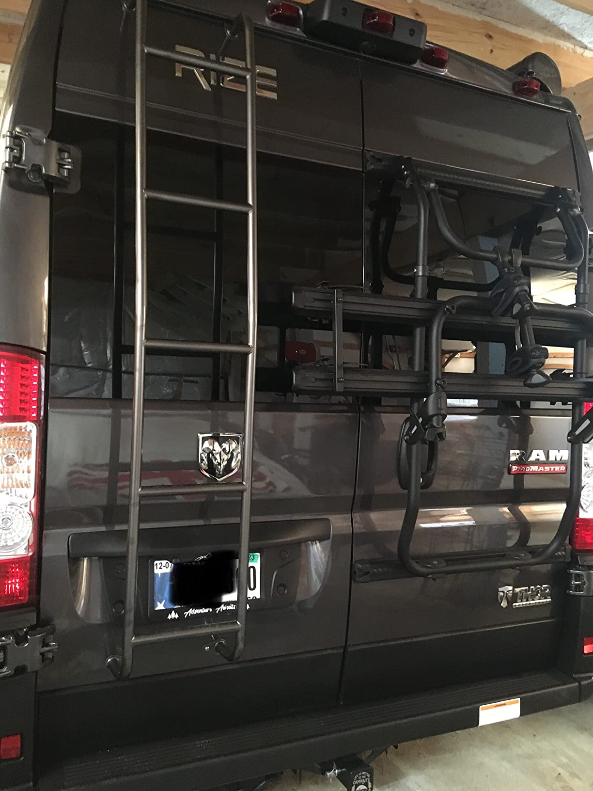 Surco 093PML Stainless Steel 5-Step Van Ladder - Compatible with 2014-25 Ram ProMaster High Roof customer photo 1