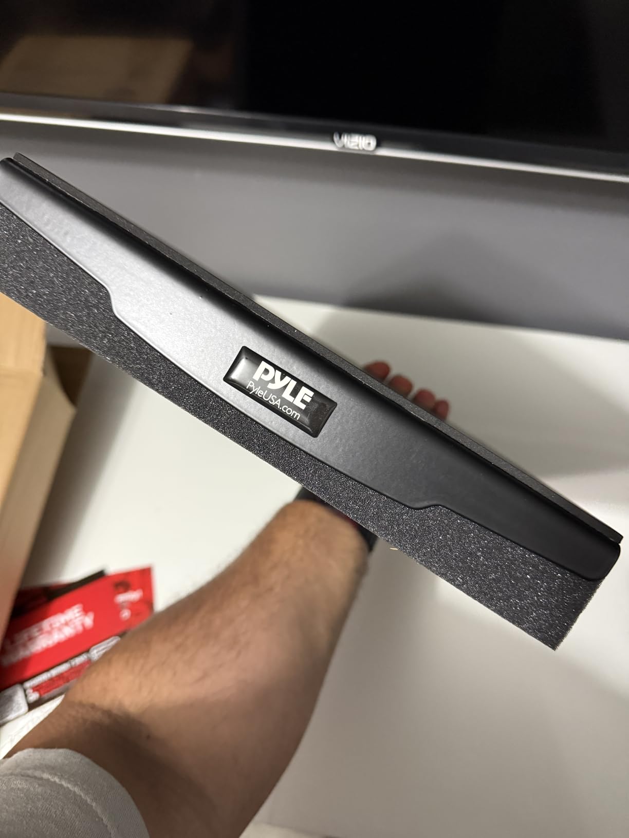 Pyle Speaker Isolation Pads - 10.4 x 13 x 2.8 inches - Acoustic Noise Isolation Platform - Foam Riser Recoil Stabilizer with Rubber Base for Studio Monitor, Subwoofer, Loudspeaker - PSIO6 customer photo 1