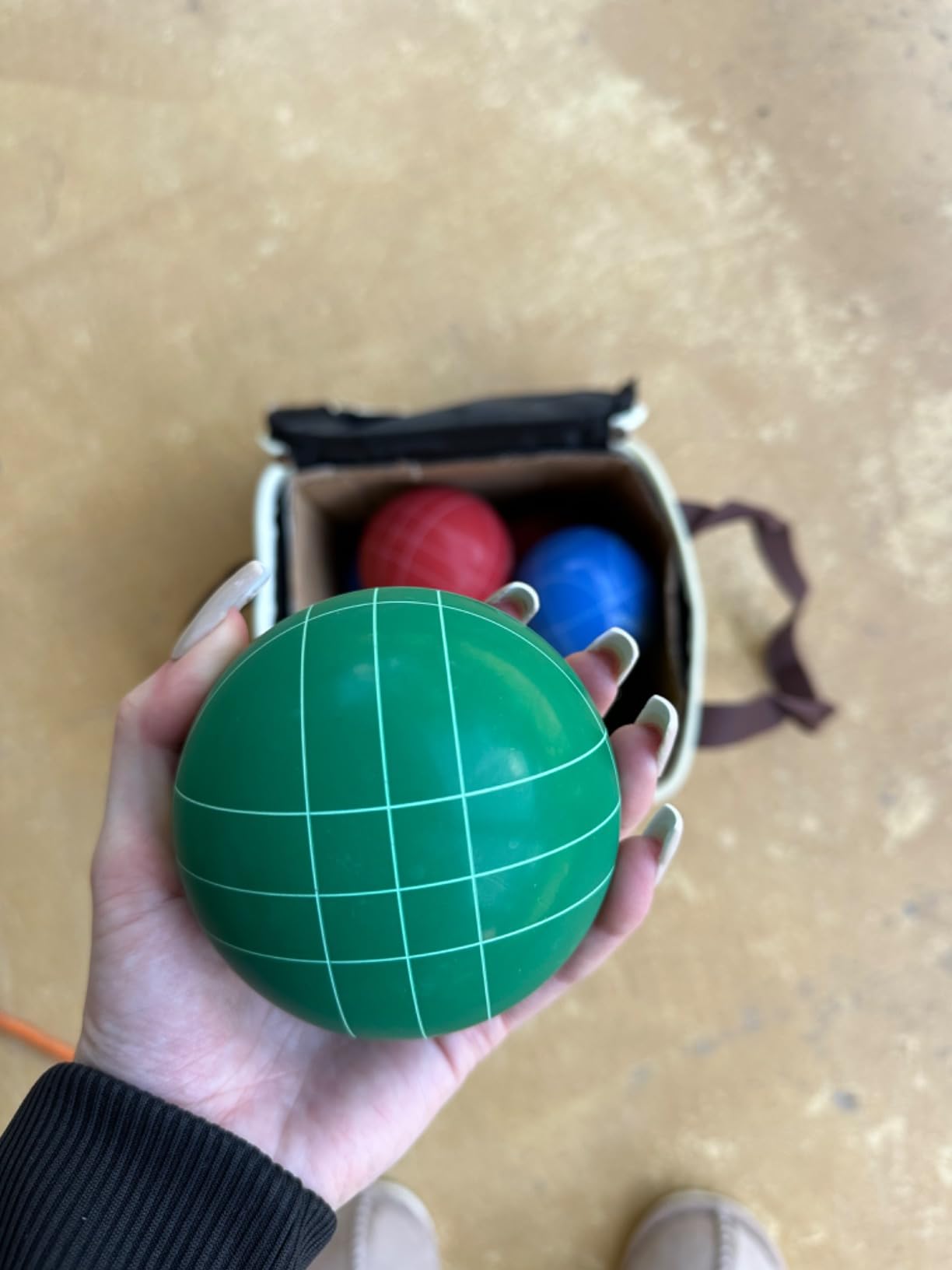 GoSports 90 mm Bocce Ball Sets - Outdoor Lawn Game - Composite or Resin customer photo 1