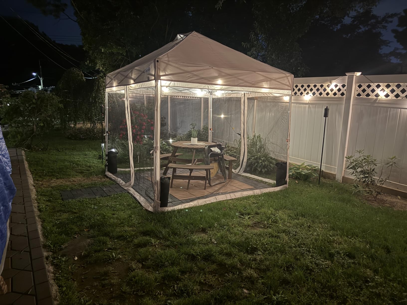 Quictent 10'x10' Pop up Screened Canopy Tent with Mosquito Netting | Portable Easy up Outdoor Screen House Shelter for Patio, Camping and Picnic, Includes Wheeled Carry Bag customer photo 2