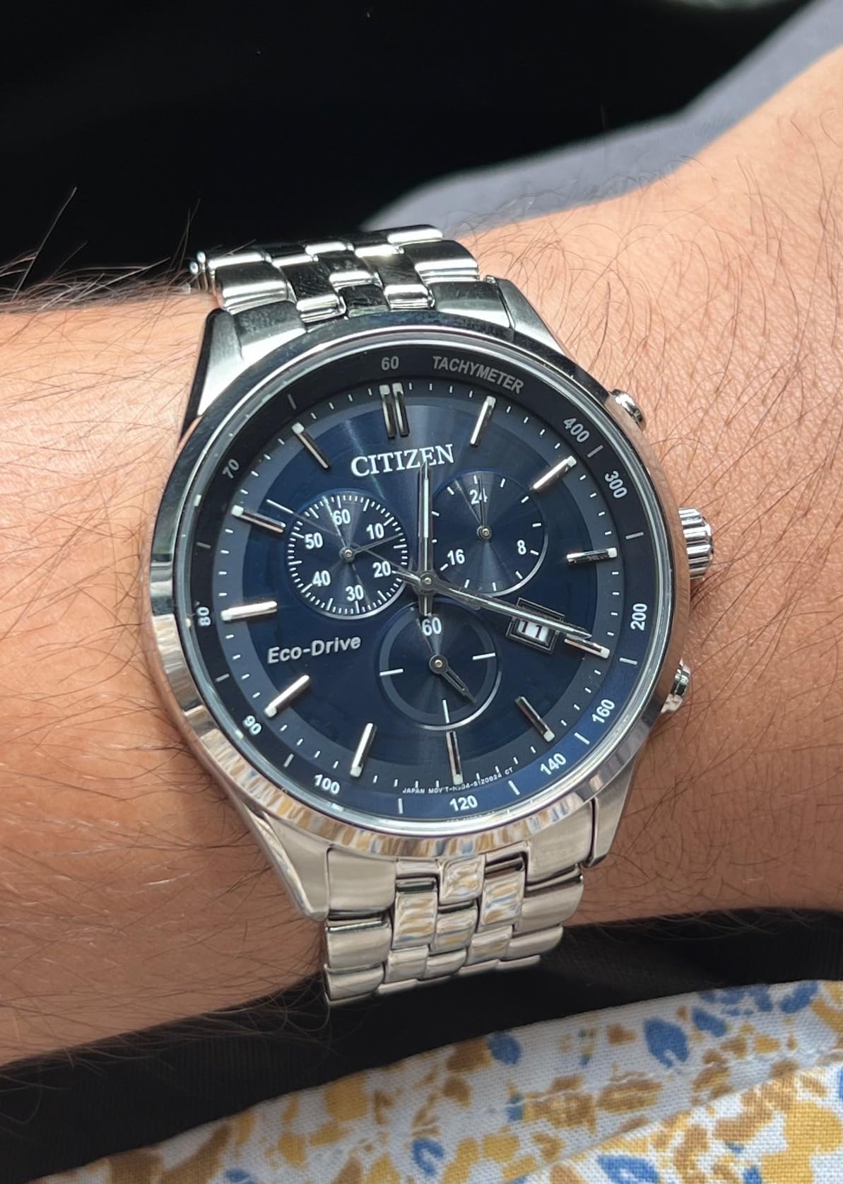 Men's Classic Corso Eco-Drive Watch, Chronograph, 12/24 Hour Time, Date, Sapphire Crystal customer photo 2