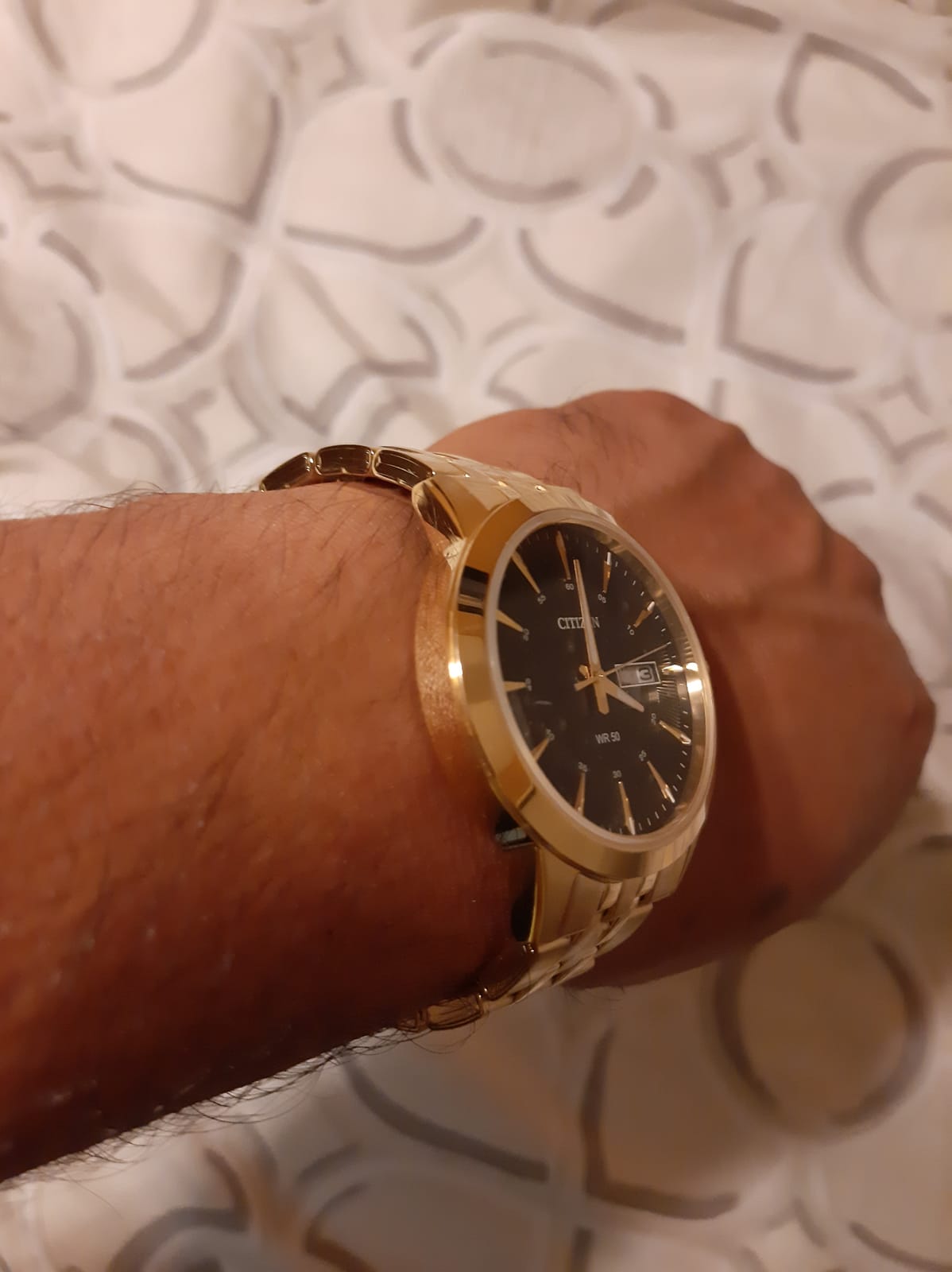 Citizen Quartz Mens Watch, Stainless Steel, Classic, Gold-Tone customer photo 2