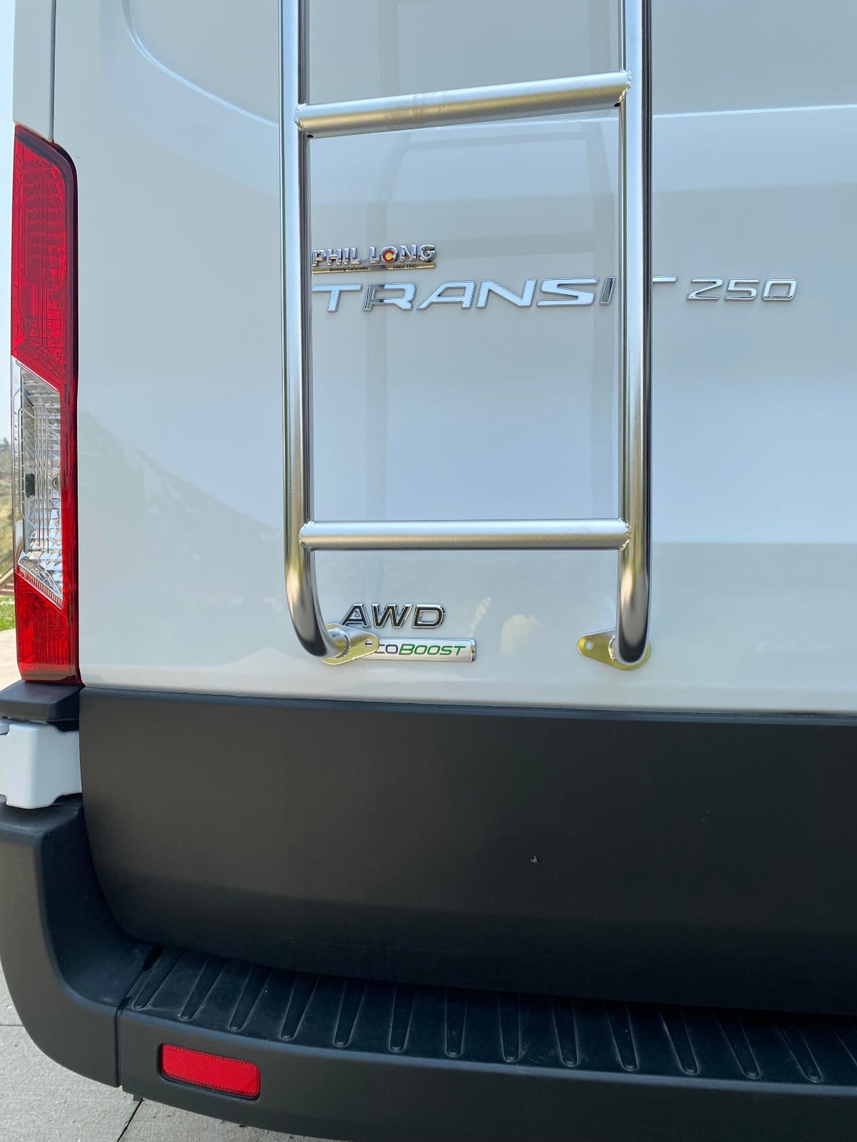 Surco 093TL Stainless Steel Van Ladder Ford Transit High Roof 2014 - Current Year customer photo 1