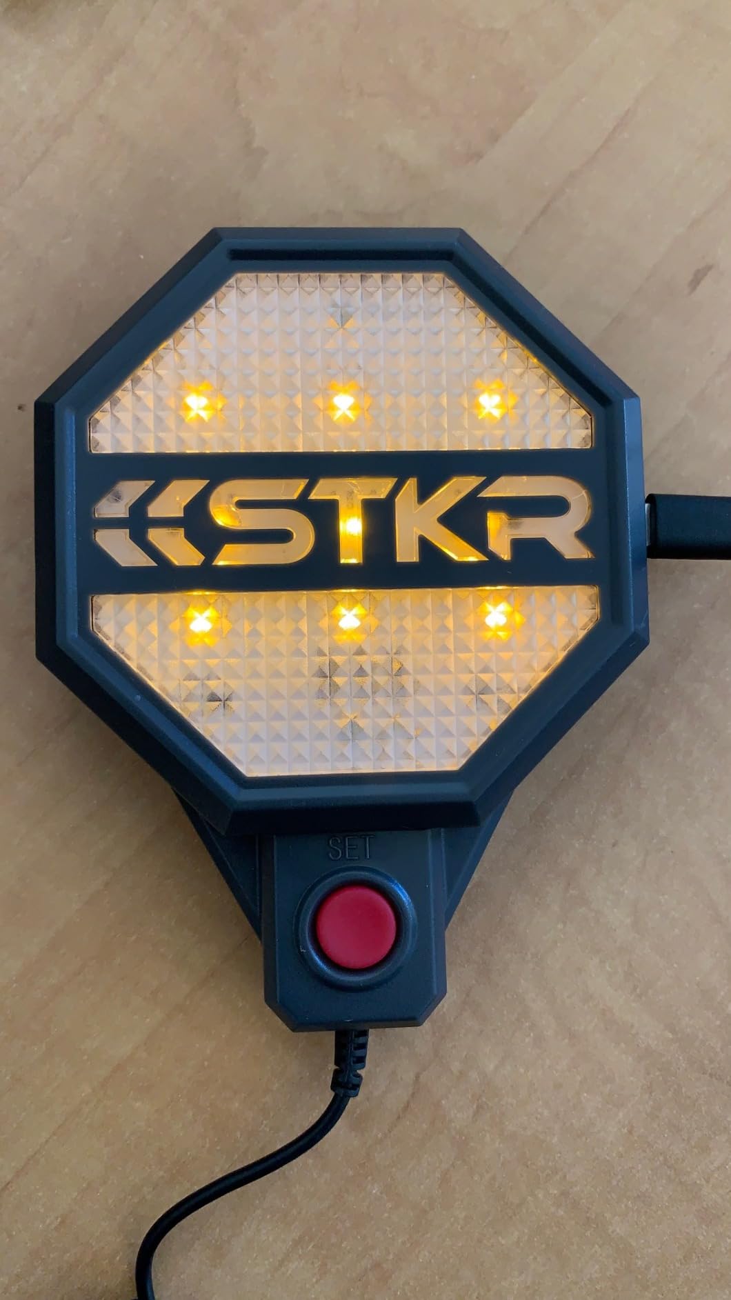 STKR Garage Parking Sensor - Adjustable Ultrasonic Car Stop Assistant with Red/Yellow/Green LED Display - Set Stop Distance 6