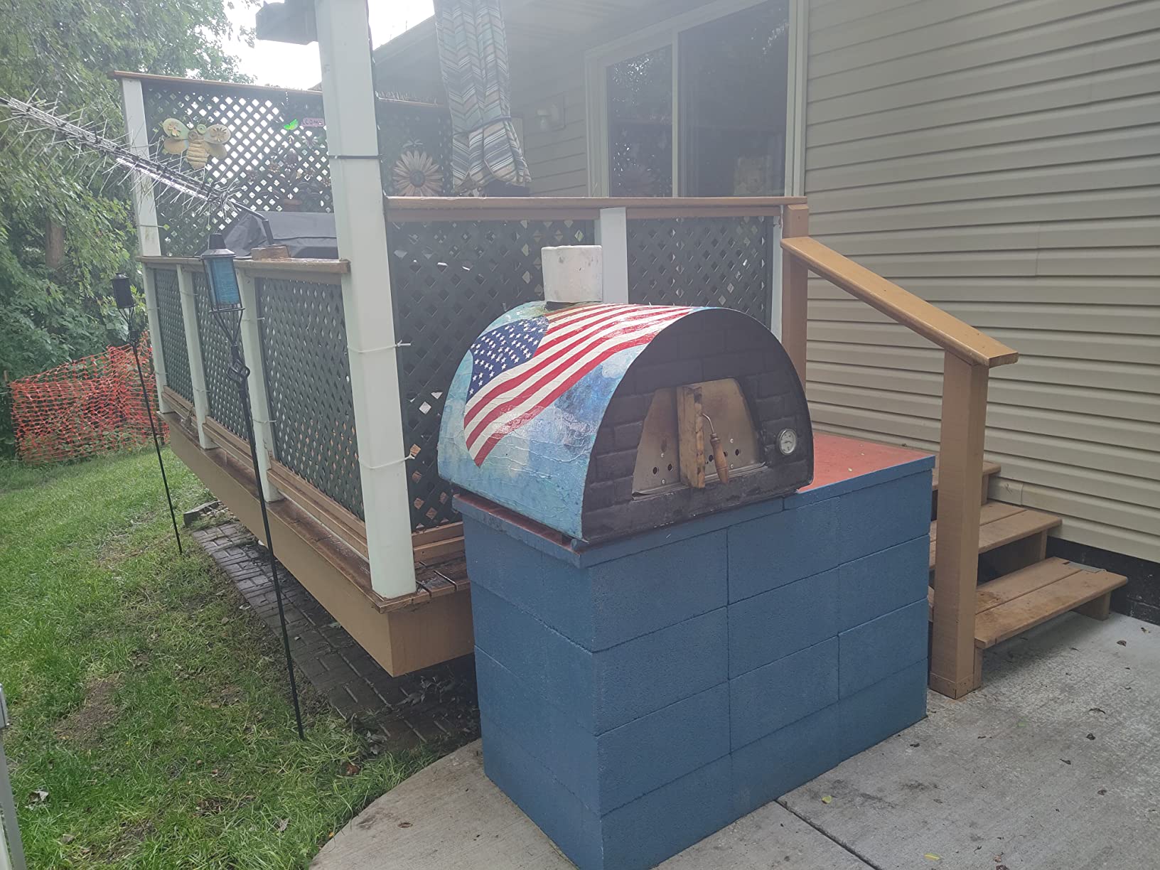 Authentic Pizza Ovens Maximus Red Wood-Fired Portable Outdoor Pizza Oven, Handmade in Portugal, Stainless Steel Chimney, Pizza Peel, Thermometer, Extra Floor Tile & Baking Dish Included customer photo 1