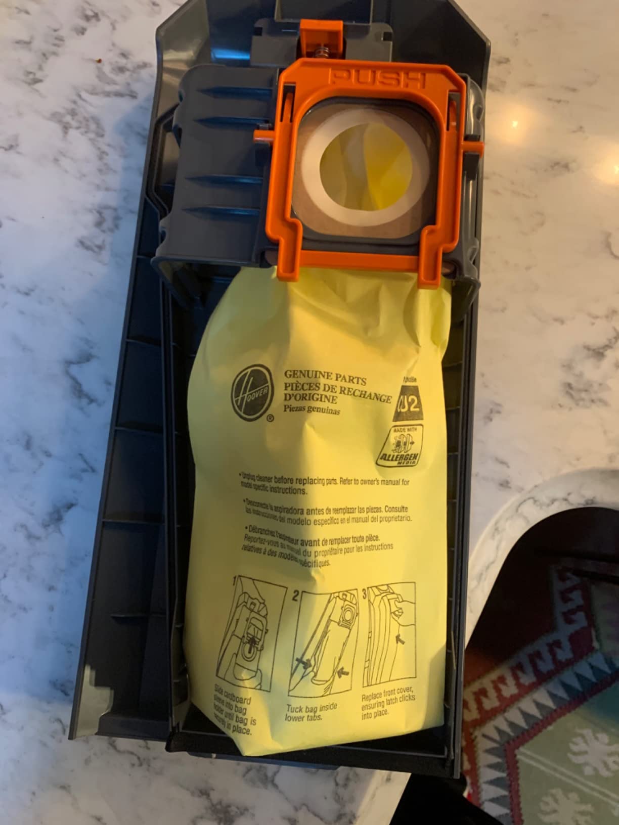 Hoover HushTone Commercial Vacuum Cleaner, 15 Inch, Bagged Upright Vac customer photo 2