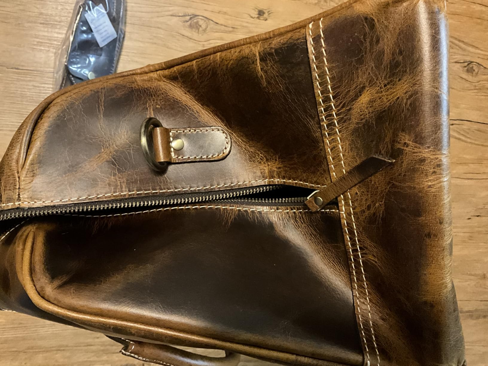 Handmade Leather Travel Duffel Bag - Airplane Underseat Carry On Bags by Rustic Town customer photo 1