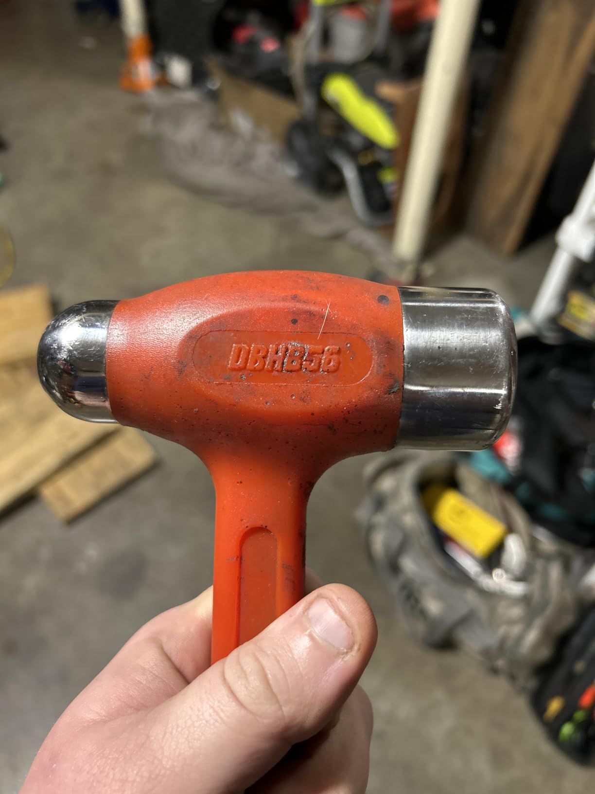 Capri Tools 10098 C098 Dead Blow Hammer Orange Pu, 3 lb customer photo 1