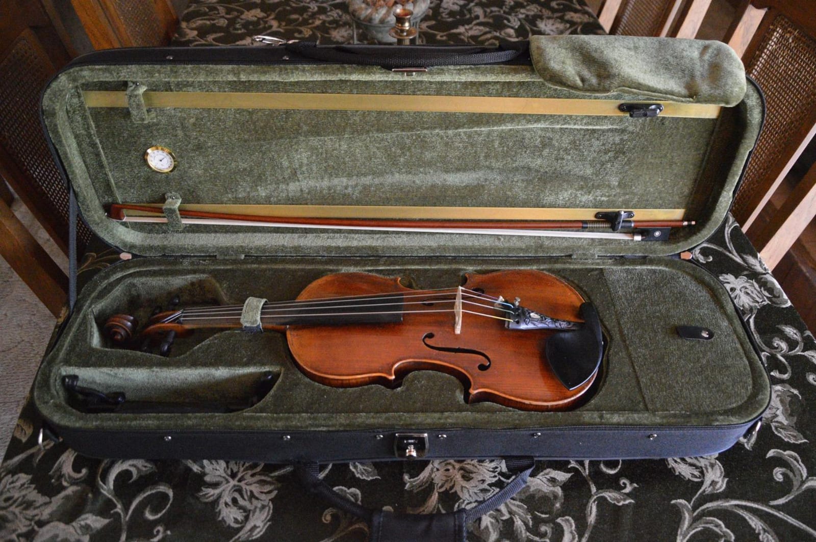 SKY 4/4 Full Size Professional Oblong Shape Lightweight Violin Hard Case with Hygrometer customer photo 1