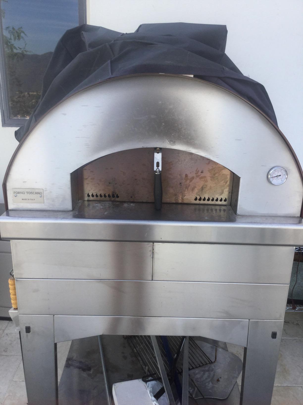 Fontana Forni Marinara Wood-Fired Portable Outdoor Pizza Oven – Red – Reaches 900°F, Pre-Assembled, Includes Cart & Cover – 100% Made in Italy customer photo 1