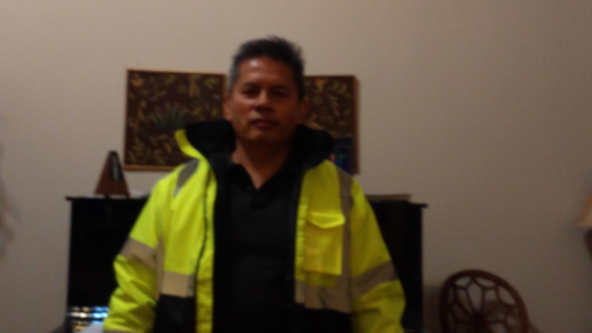 Pyramex RJ32 Series Waterproof Hi-Vis Orange Lime Bomber Jacket with Quilted Lining - Size Large customer photo 2