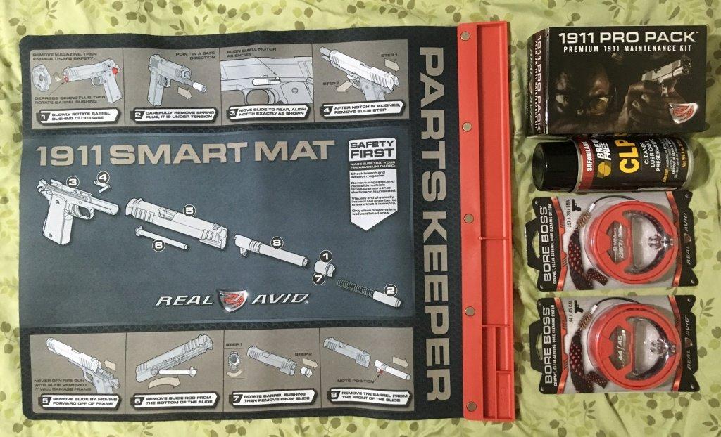 Real Avid Smart Gun Cleaning Mats – Oil-Resistant 19x16 Workbench Pads with Magnetic Parts Tray & Illustrated Guides for Glock, SIG P365, 1911 and M&P customer photo 1