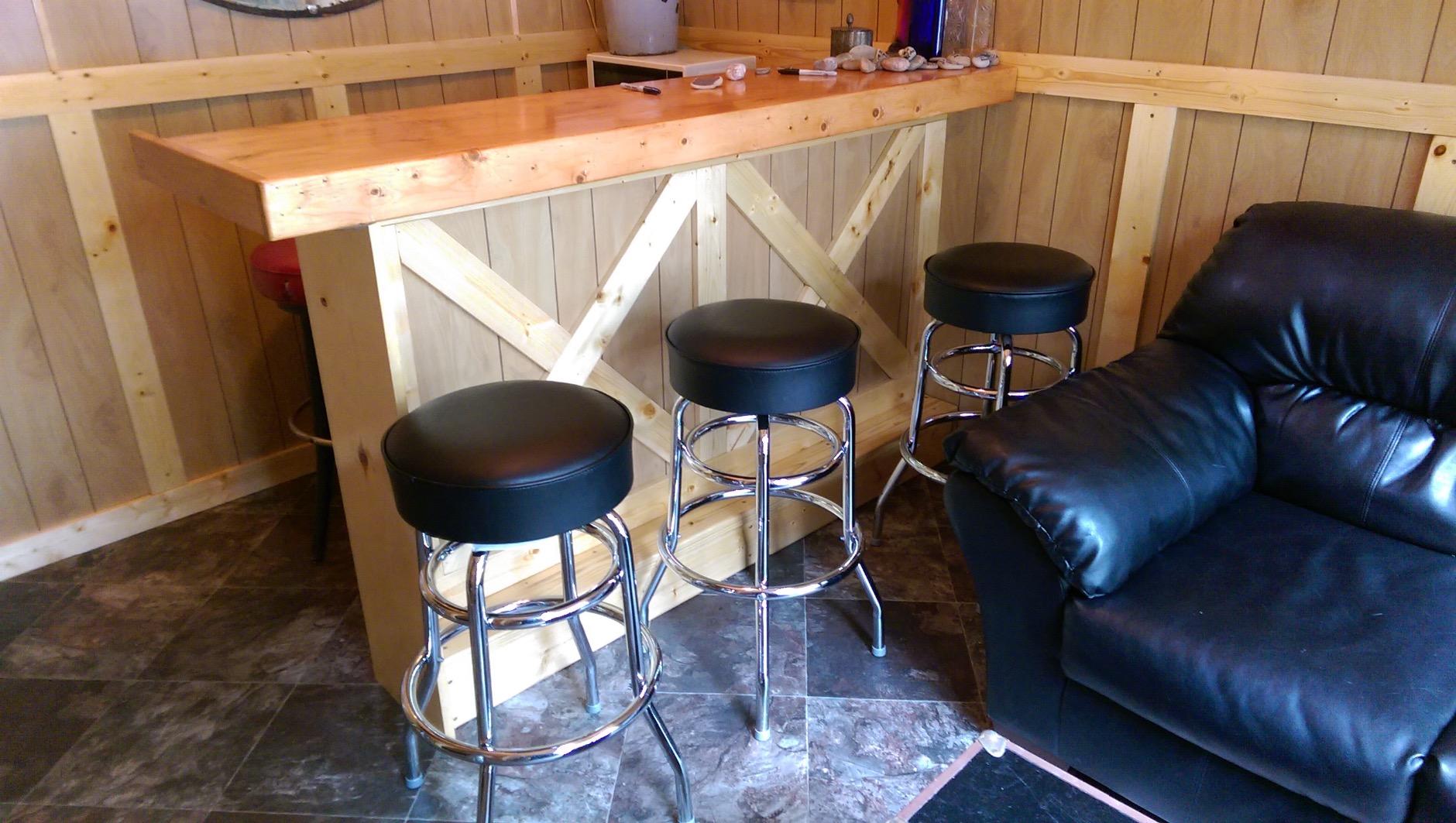 Flash Furniture Double Ring Barstool with Padded Seat, Black, 2-Pack customer photo 1