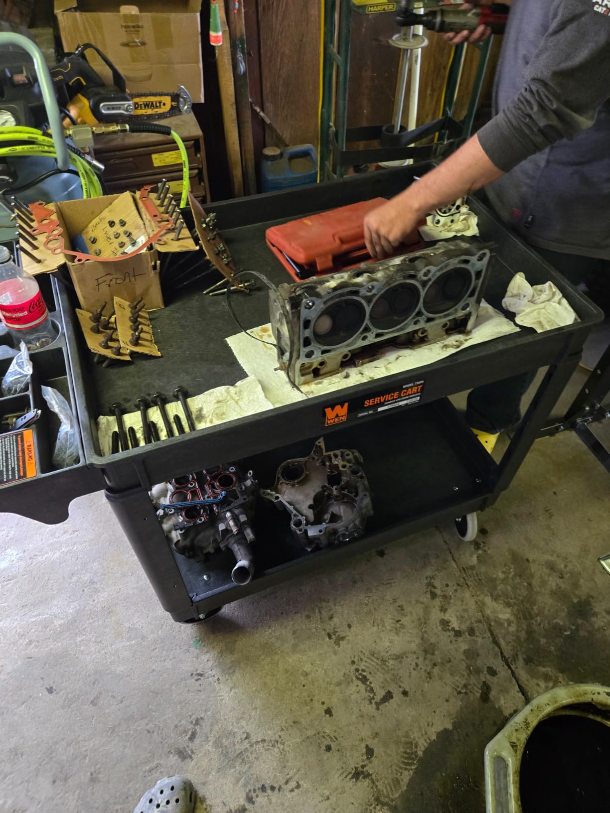 WEN 500-Pound Capacity 46 By 25.5-Inch Extra Wide Service Utility Cart customer photo 1