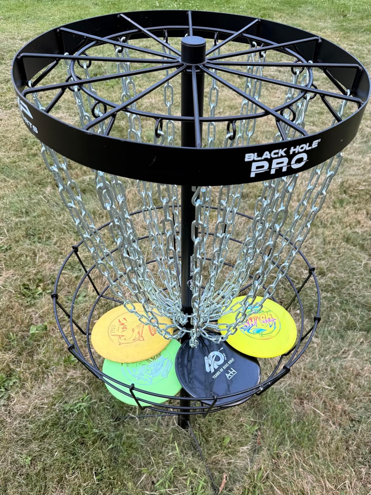 MVP Disc Sports Black Hole Pro 24-Chain Portable Disc Golf Basket Target customer photo 1