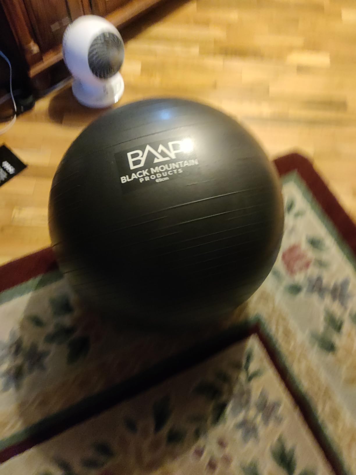 Black Mountain Products Professional Grade Exercise Stability Yoga Ball, Foot Pump, Ball Plug, Plug Puller, 2000 Pounds Static Weight Capacity Antiburst customer photo 1