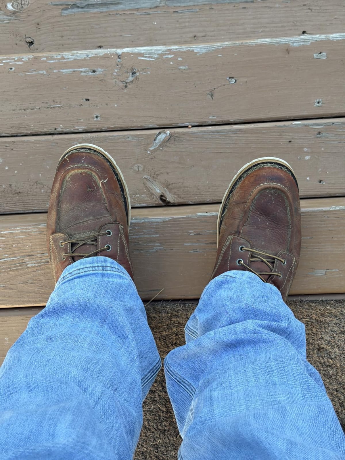 Carhartt Men's 6” Moc Toe Waterproof Work Boots - Oil-Tanned Leather Boots with FastDry Lining, Dual-Density Rubber Wedge Traction Outsole, EH Rated customer photo 1