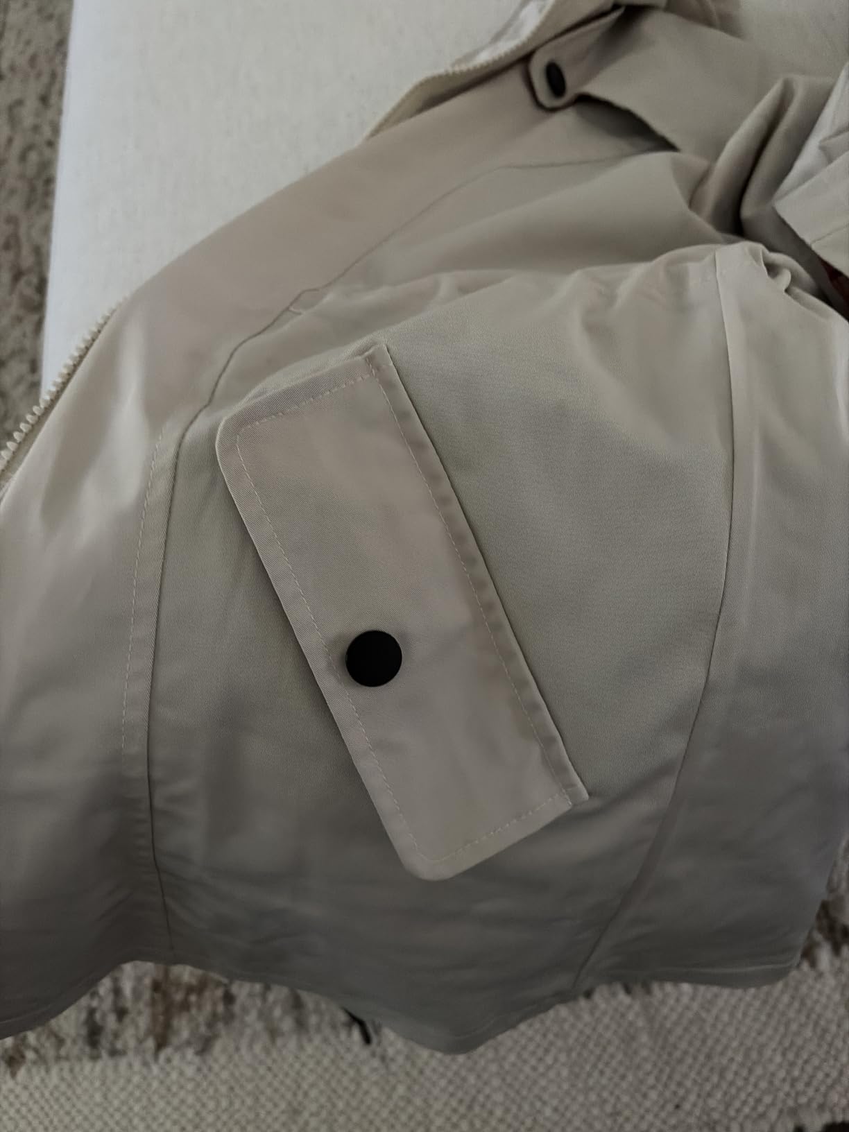 Women's Long Hooded Rain Jacket Outdoor Raincoat Windbreaker customer photo 2